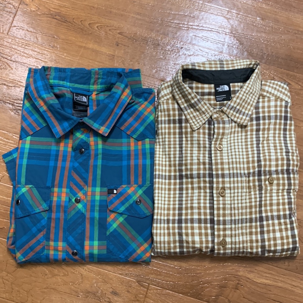 The North Face Plaid Button-Up Shirt Bundle